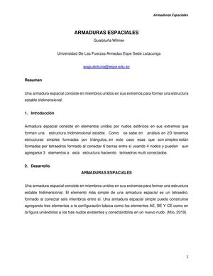 ARMADURAS ESPACIALES
