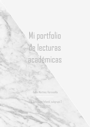 Mi Portfolio De Lecturas Académicas (Belén Martínez Hermosilla)