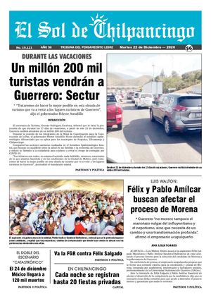 El Sol De Chilpancingo - 22 Diciembre  2020