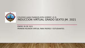 Induccion Virtual Grado Sexto Jm