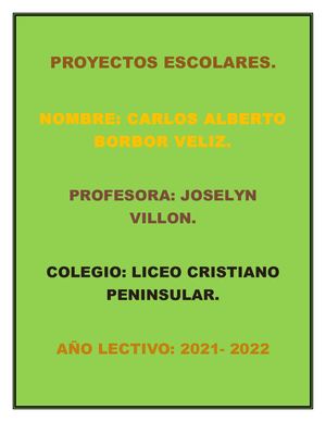 proyectos escolares
