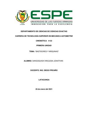 Organizador Gráfico Bastidores Máquinas