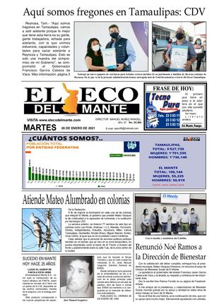 Martes 26 De Enero De 2021