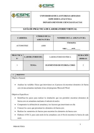 Cordova Darwin_Cinematica_Laboratorio de Elementos de Fuerza Cero