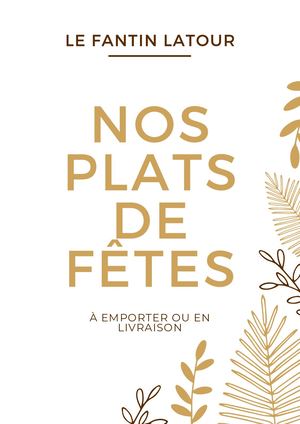 Carte Menus Fêtes Fantin Latour