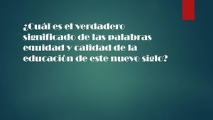 La Realidad Educativa