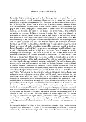 Flint Moriarty - La Valse Des Flocons