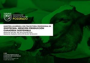 Zootecnia, Mencion Producci óN Ganadera Sostenible