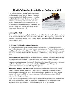 Florida Probate Administration Guide
