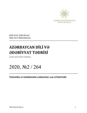 AZƏRBAYCAN DİLİ VƏ ƏDƏBİYYAT TƏDRİSİ