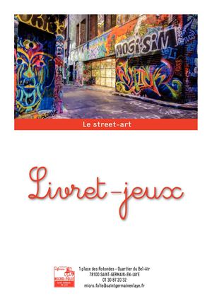 Livret jeux - Le street art