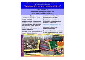 Concurso De Fotografía: "Matemáticas en nuestra vida" 14-15