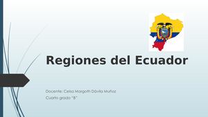 Regiones Del Ecuador