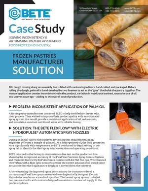 BETE Flex Flow Electric Hydro Pulse Filo Dough Pastry Food Processing Case Study