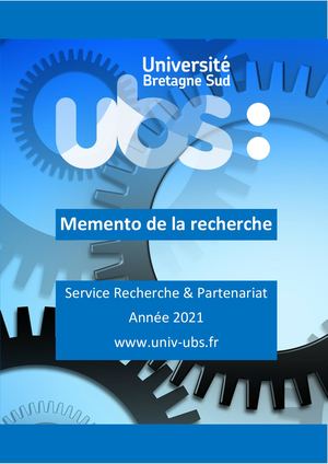 Memento De La Recherche Janvier 2021