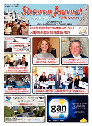 3862 Sisteron Journal Du Samedi 30 Janvier 2021
