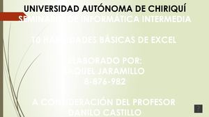 10 Habilidades Básicas De Excel