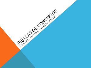 Rejillas De Conceptos