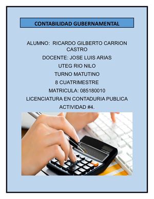 Contabilidad Gubernamental Ricardo #4