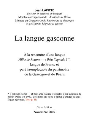 La Langue Gasconne (2007)