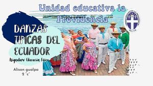 Danzas Tipicas Del Ecuador
