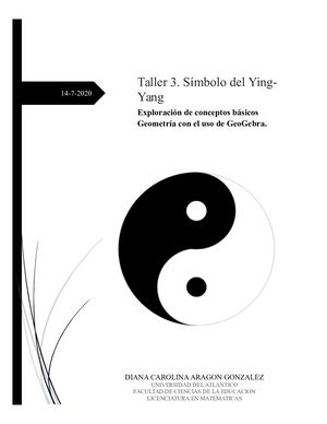 Diana Aragón G4 Taller #3 Construcción Del Símbolo Del Yin Yang