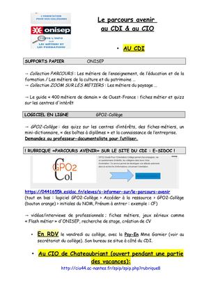 S Informer Sur Les Metiers 1