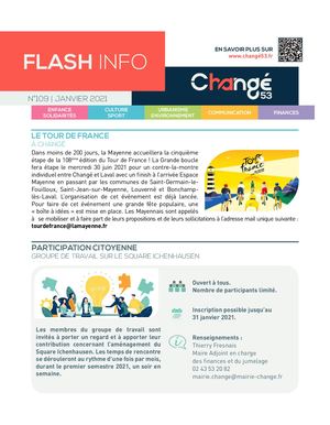 Flash Info N° 109 JANVIER 2021