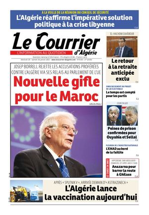 Le Courrier d'Algérie du samedi 30 janvier 2021