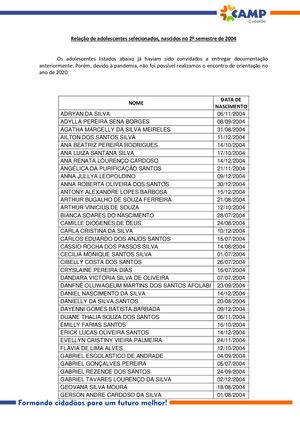 Selecionados 2sem 2004