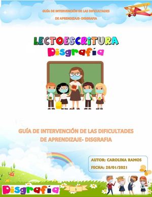Guia De Intervencion De La Disgrafia Carolina Ramos