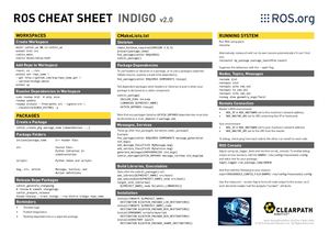 ROS Cheat Sheet Indigo