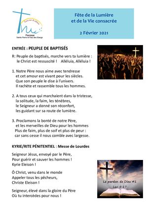 02 02 2021 Messe Fête de la Lumière