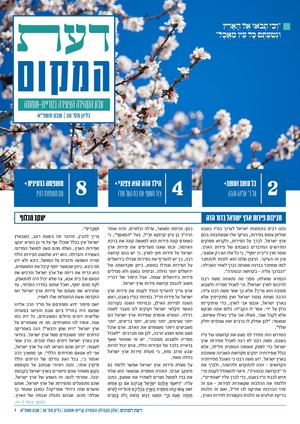 דעת המקום | עלון הקהילה הצעירה קריית-שמונה | גליון מס׳ 38 | שבט תשפ״א