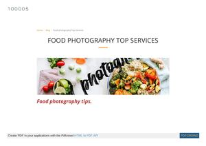 Food Photography Top Services