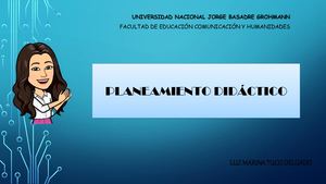 Planeamiento Didáctico