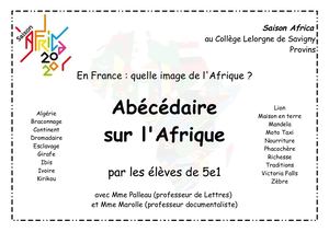 5e1 Abécédaire Afrique (Saison Africa)