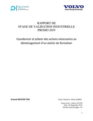Nguyen Tan Rapport Officiel Stage De Valorisation Industrielle Gii5a