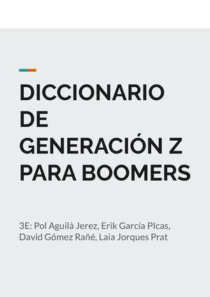 Diccionario Para Boomers 3E