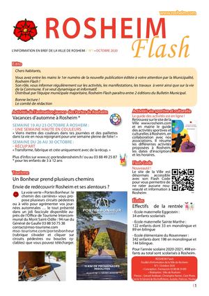 Rosheim Flash n°1 - Octobre 2020