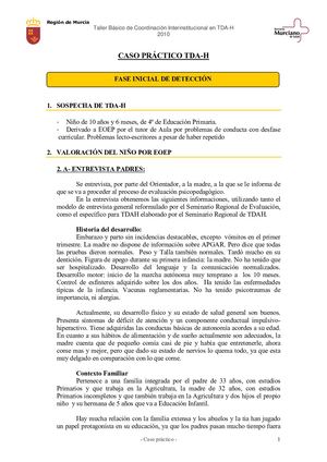 Caso Practico De TDAH