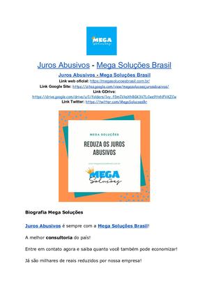 Biografia Mega Solucoes