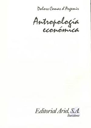 1. Antropologia Economica Dolors Comas