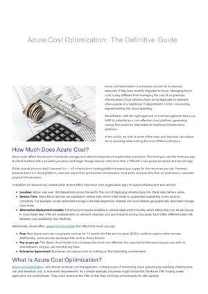 Azure Cost Optimization The Definitive Guide Viacode Wp