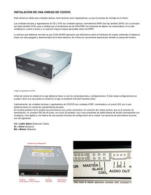 Instalacion De Una Unidad De Cd