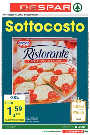 Volantino Despar valido dal 11.02 al 20.02.2021