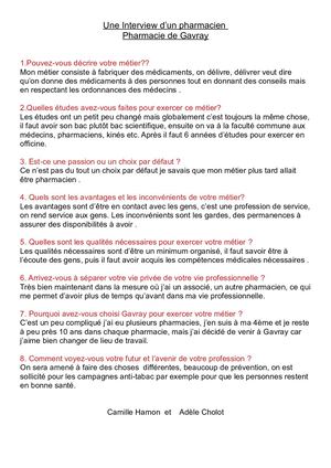 CAMILLE ET ADELE Pharmacie