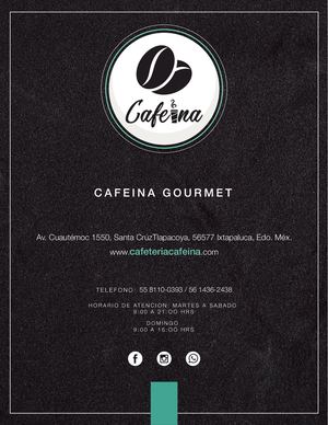 Menú Cafeina