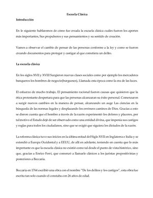 Escuela Clásica