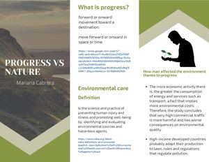 Progress vs nature